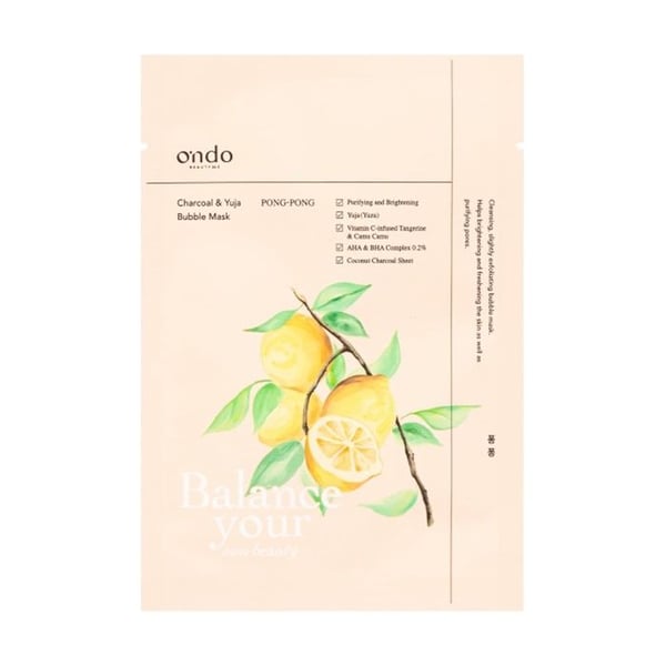 ONDO BEAUTY - Kul- og Yuja Pong-Pong boblemasker 25 g