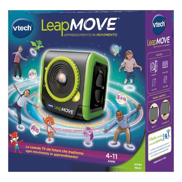 VTech LeapMove Interaktiv Konsol Sort og Grøn med 25 Uddannelsesspil