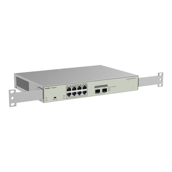 Switch Reyee Moln Hanterad PoE Lager 2 8 Porter PoE+ Gigabit + 2 SFP Gigabit 802.3af/at LAG Statisk/DHCP