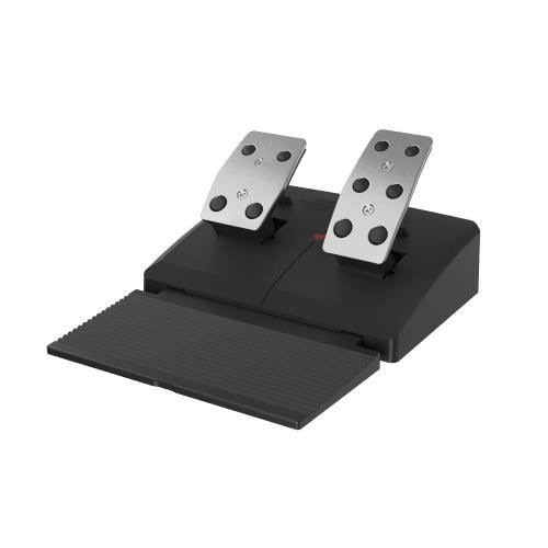 Volant USB - GENESIS - Seaborg 400 - Sort, Sølv - Kompatibel med Nintendo Switch - Pedaler inkluderet
