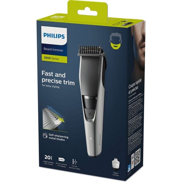 Philips Series 3000 Skäggtrimmer 5 W Grå