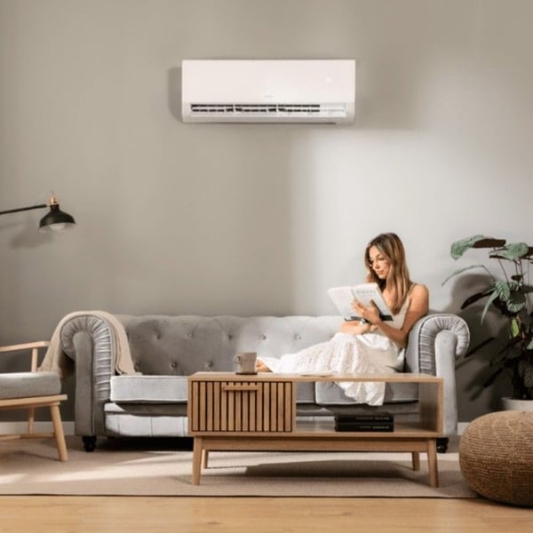 Cecotec Split AirClima 18000 Smartfresh, 18000 BTU, DC-motor, Värmepump, Fjärrkontroll, LED-display