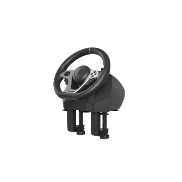 Volant USB - GENESIS - Seaborg 400 - Sort, Sølv - Kompatibel med Nintendo Switch - Pedaler inkluderet