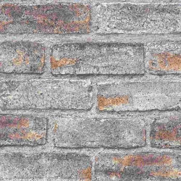 non-woven tapet 869002 industriell tapet 53 x 1005 cm Rasch Symphony grå brun
