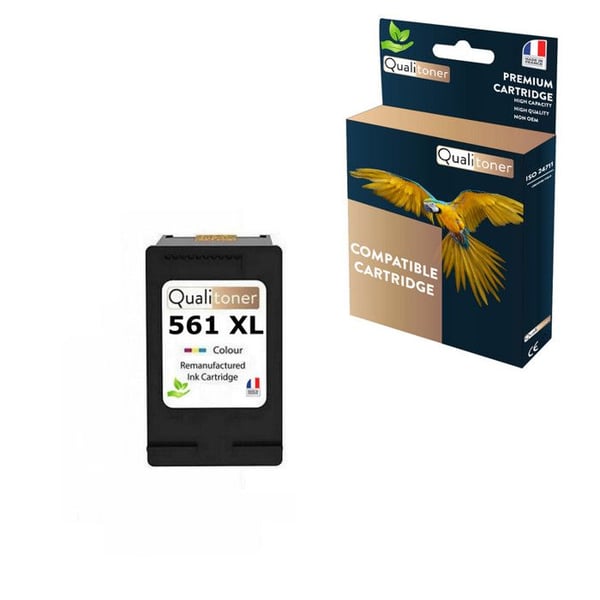 CL 561XL tillverkad i Frankrike, 1 återvunnen bläckpatron för CANON CL561 XL Färg 3730C001/3731C001 kompatibel med Pixma TS53 CL 561XL tillverkad i Frankrike, 1 återvunnen bläckpatron för CANON CL561 XL Färg 3730C001/3731C001 kompatibel med Pixma TS53
