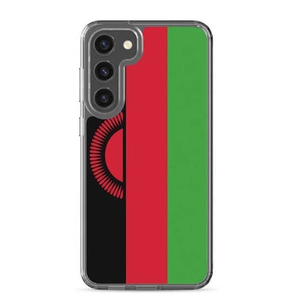 Telefonfodral – Malawis flagga – Kompatibel med Samsung Galaxy S20 Plus – Mjuk fodral – Hållbar och stöttålig – Pixelforma