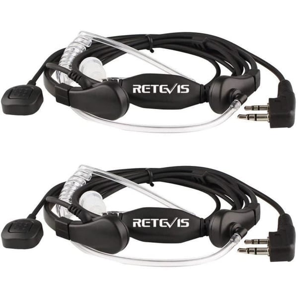 Retevis Walkie Talkie Laryngophone kompatibel med Walkie Talkie RT24 RT27 RT22 RT28 RT617 RT618 Baofeng UV-5R BF-888S Kenwood WOUXU