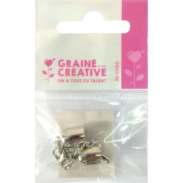 Graine Créative - Klocka med lås Silver 8mm