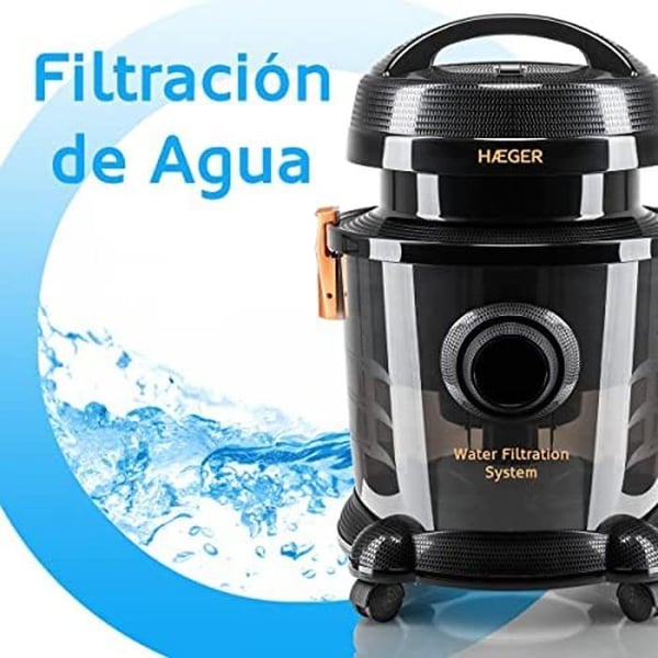 Säckdammsugare - Haeger - AQUACLEAN 1200 - 1200 W - 9 L - Filter