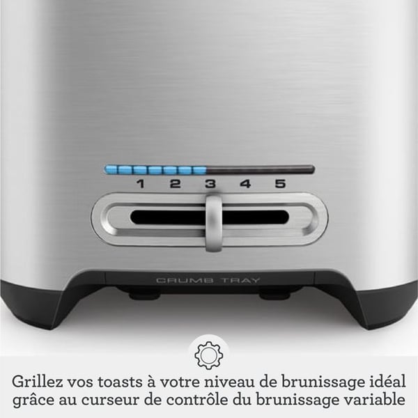 Brødrister - SAGE - Smart Toast - 2 skiver - 1000 Watt - 5 risteindstillinger