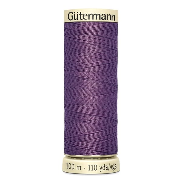 Förpackning med 5 spolar 100m Tråd 100% polyester Gutermann Ref 788988 - Att 129 - lila