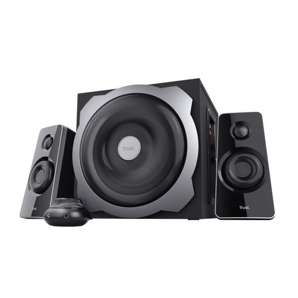 Trust Tytan 2.1 PC-högtalare med subwoofer, 120 W, trådbunden volymkontroll, för PC och bärbar dator