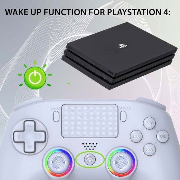 Subsonic trådlös handkontroll för PS4 och PC White
