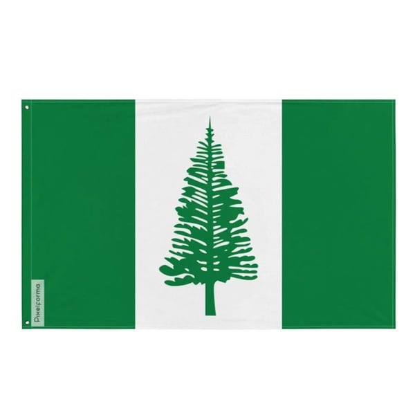 Norfolköns flagga – 160 x 240 cm – Hållbar polyester – 2 metallöljett – Inomhus / Utomhus – Pixelforma