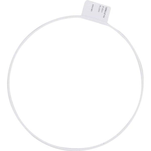 Graine Créative - Ställning för lampskärm cirkel Rilsan Diameter 20 cm vit