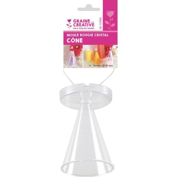 Graine Créative - Kristallkonform för ljus H78 mm Ø55 mm