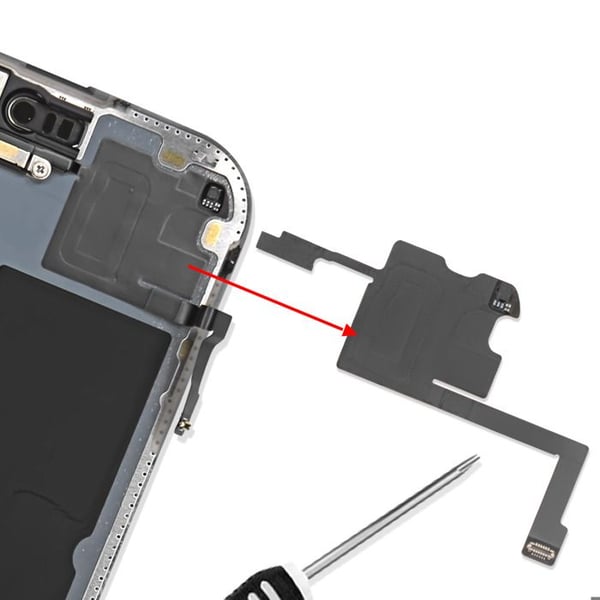 Närhet- och ljussensor flexkabel för iPhone 15 Pro svart