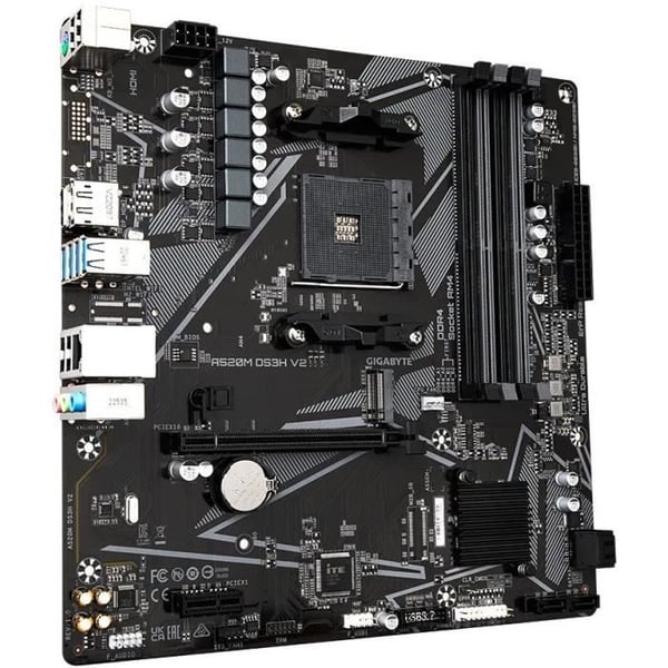 Moderkort - GIGABYTE - Moderkort A520M DS3H V2