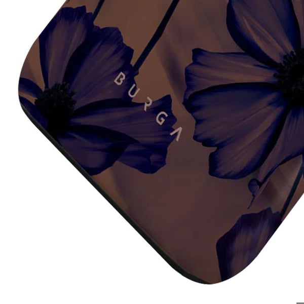 MagSafe-skal - BURGA - iPhone 15 - Mörklila - Velvet Night-mönster - Elegant