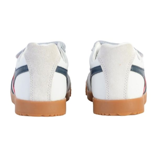 Gola Classics Harrier Läderremsskor - Vit/marinblå/röd