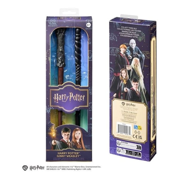 Noble Collection - Harry Potter - Paket med två stavar Harry Potter & Ginny Weasley 30 cm
