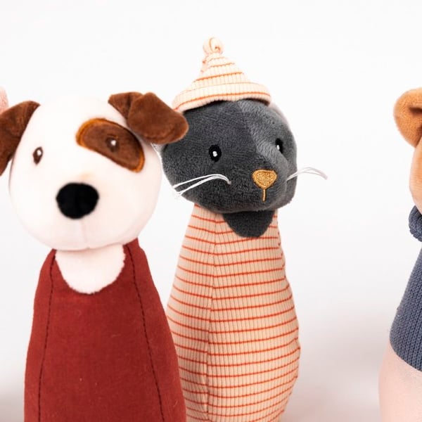 Keglespil - EGMONT TOYS - Små Venner - Blød - Dyr - 12 måneder og op