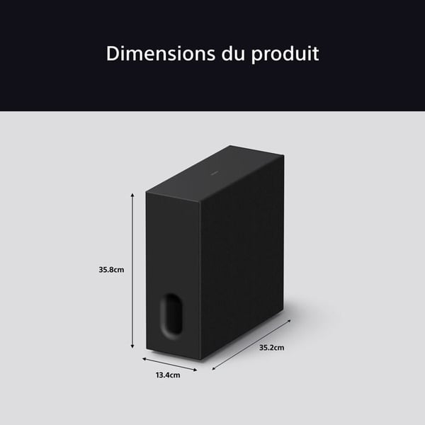Subwoofer - SONY - BRAVIA Teater Sub 7 SA-SW7 - 100W - Högtalare 130 mm - Trådad