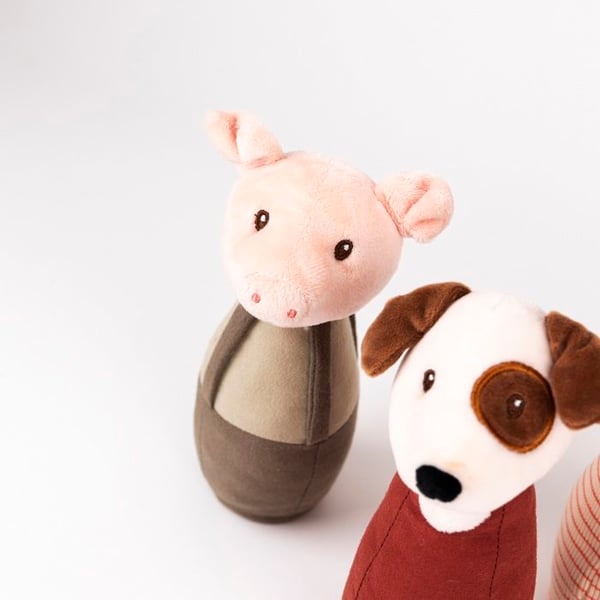 Keglespil - EGMONT TOYS - Små Venner - Blød - Dyr - 12 måneder og op
