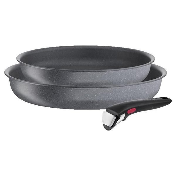 Tefal Ingenio Natural Force Set 2 stekpannor 22/26 cm + avtagbart handtag, Stapelbar, Non-stick beläggning, Induktion