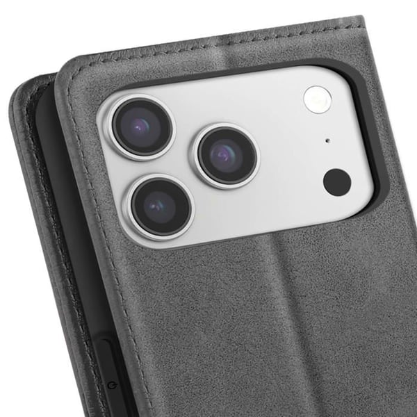 Chesterfield Plånboksfodral för iPhone 17 Pro med Stödfunktion Grå
