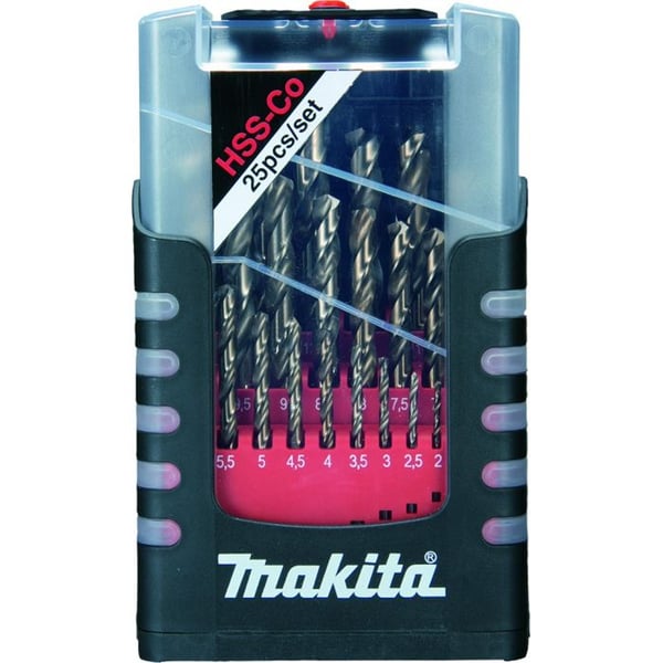 Kasse med 25 HSS-CO metalbor - MAKITA - D-67577
