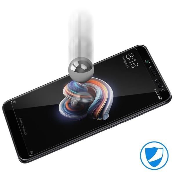 Skyddsfilm - AVIZAR - Xiaomi Redmi Note 5 - 9H härdat glas - Helt skydd - Reptålig