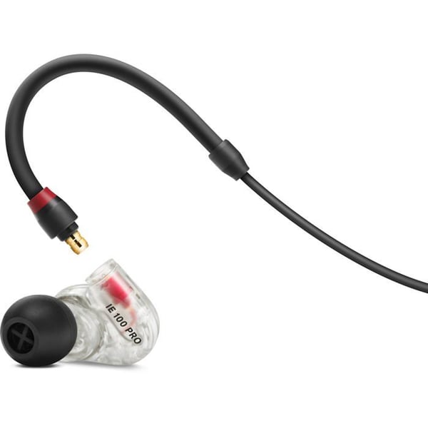 In-ear hörlurar - SENNHEISER - IE 100 PRO Wireless Clear - 10 mm transducer - avtagbar kabel 1,3 m - Bluetooth