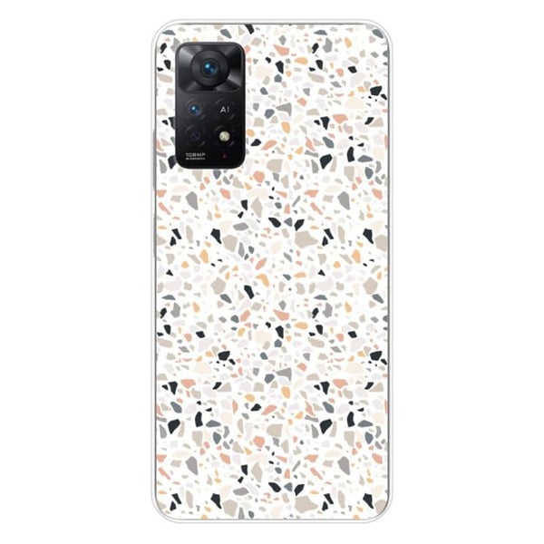 Tryckt silikonfodral som är kompatibelt med Xiaomi Redmi Note 11 Pro Plus 5G Terrazzo färg