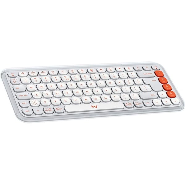 Logitech Pop Ikon Tangentbord, äggskalsfärgad - US INTL
