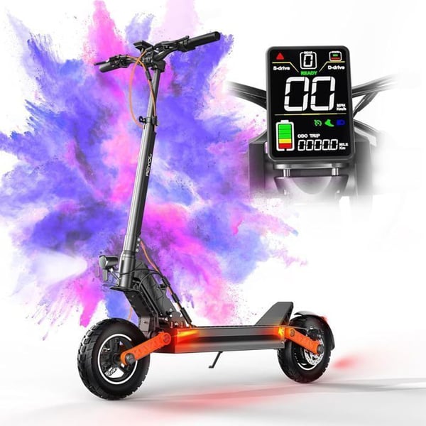 JOYOR S5-Z - Sammenklappelig elektrisk scooter - Motor 600W - Batteri 48V 13Ah - Rækkevidde 45km - 10'' Dæk - Max 45KM/H - Sort
