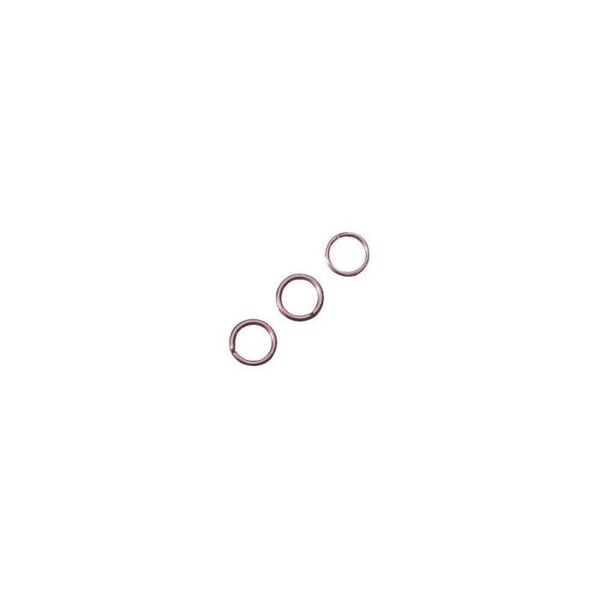 Delat ring, 7 mm ø, roséguld, 10 st