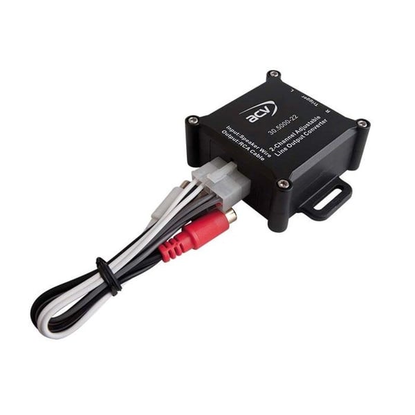 Premium 2-kanals högnivåadapter med kontroll