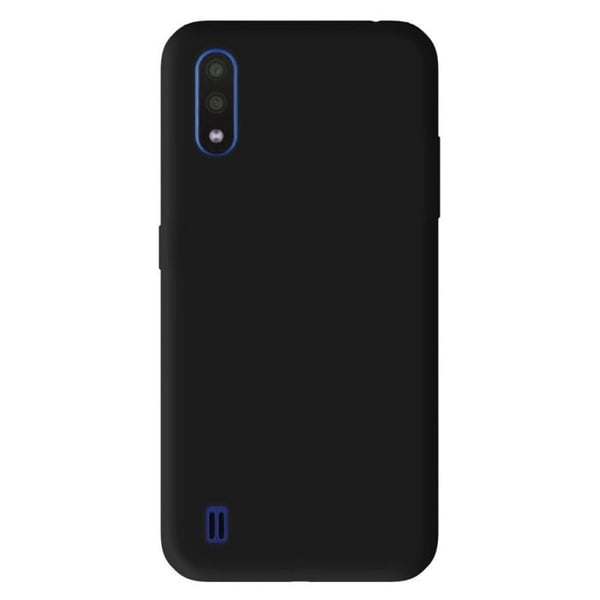 Svart silikonfodral - Kompatibel med Samsung Galaxy A01