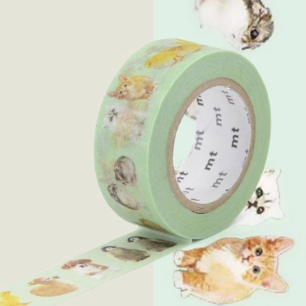Maskeringstejp - Maskeringstejp MT EX baby djur - 1,8cm