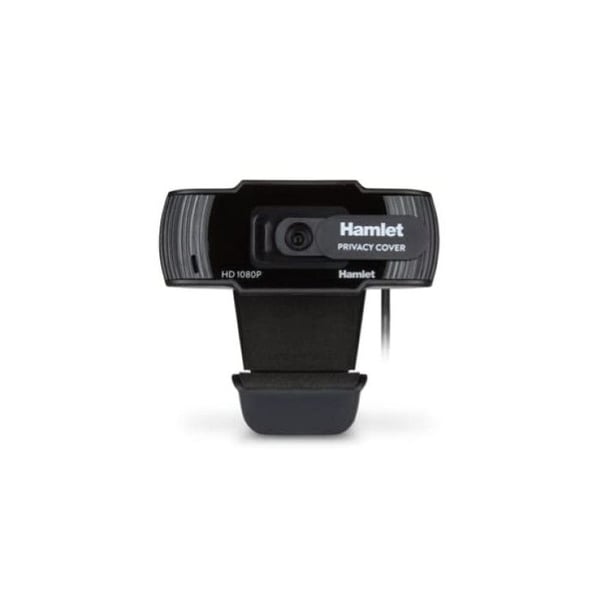 Webbkamera - HAMLET - HWCAM1080-P - Upplösning 1080p - Justerbar fokus - Ljud