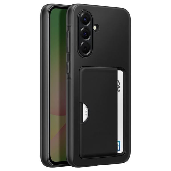 Skyddsfodral för Samsung Galaxy A56 med utvändig kortficka Samsung svart
