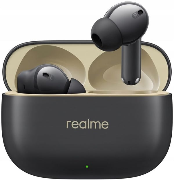 Realme Buds T300 trådlösa hörlurar ANC Bluetooth IP55 batteritid 40 h - svart