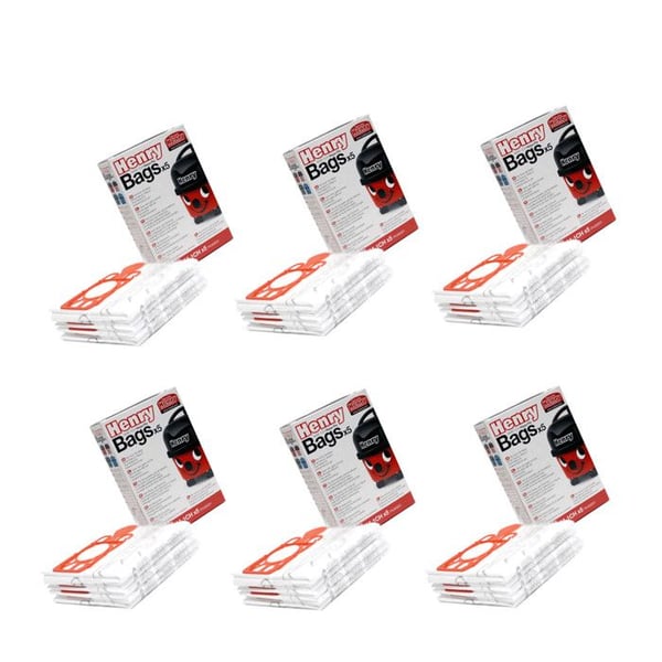 Set med 6 lådor med 5 påsar - Dammsugare - NUMATIC - HENRY NVM1CH - Vit - Blandat
