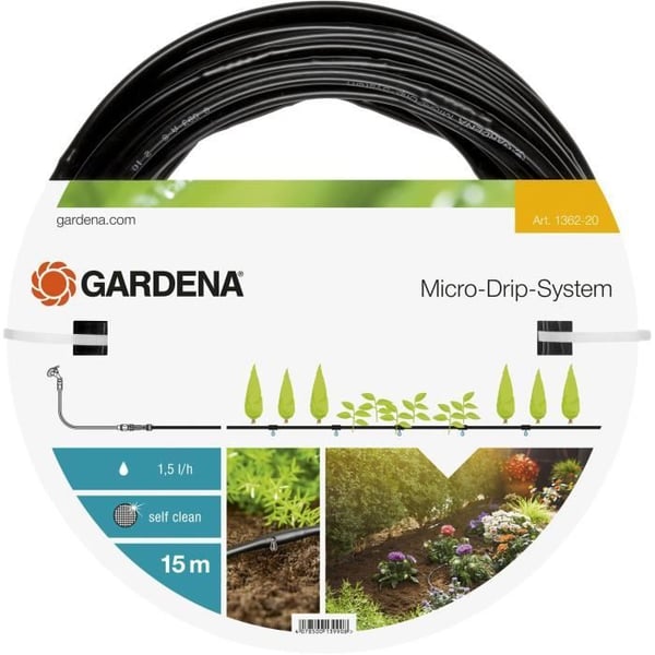 GARDENA Slange - Integrerede overfladedrypper 4,6 mm (3/16″) - (1362-20)