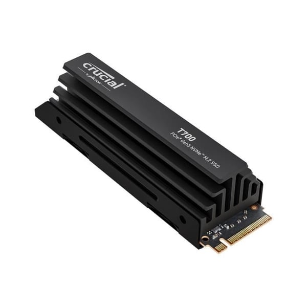 Intern SSD - Crucial - T700 - 4 To - med Diss - PCIe 5.0 - 12 400 Mo/s läsning - 11 800 Mo/s skrivning