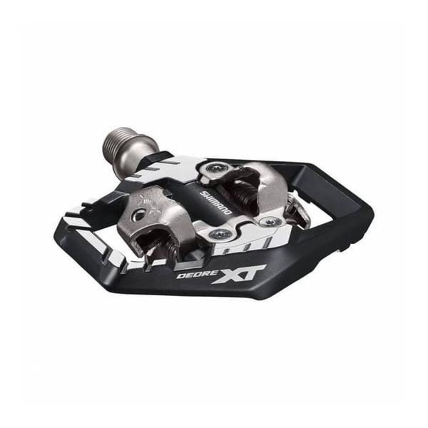 Automatisk MTB-pedal - SHIMANO - XT M8120 - SPD - Grå - Bred yta - Par