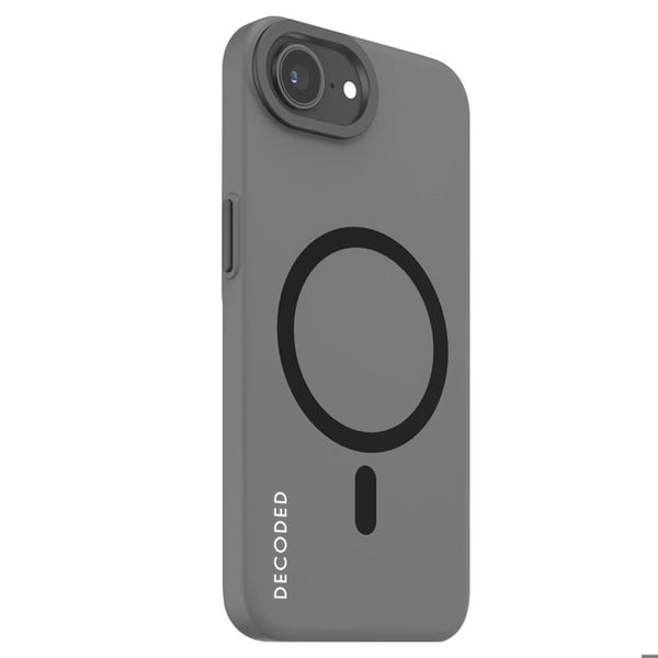 Skydd för iPhone 16e - Decoded - Grå - Antimikrobiell - Soft Touch - Stötsäker