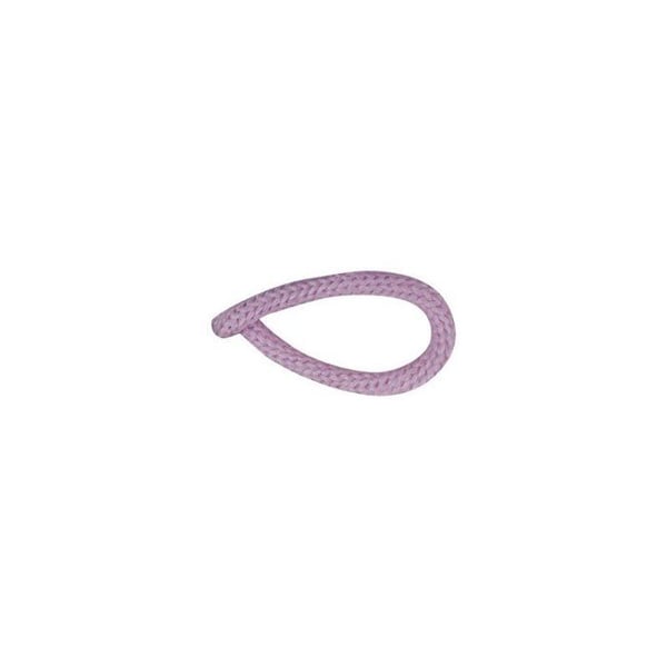Stickad tube med garn, 5mm ø, rosa ögla, 3m