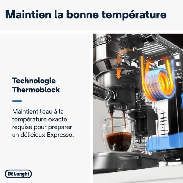 Manuell espressomaskin - De'Longhi - Dedica stil - EC685.R - Röd